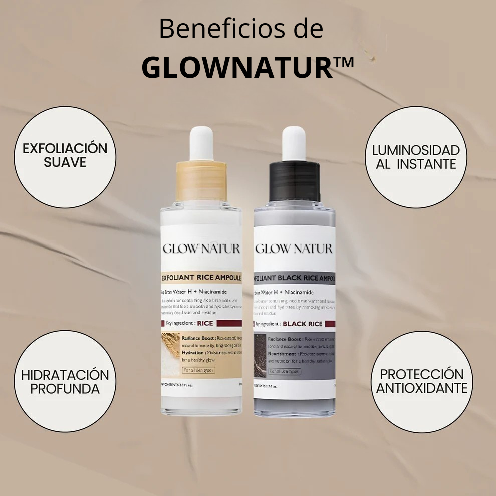 GLOWNATUR™ | Sérum Exfoliante de Arroz Iluminador