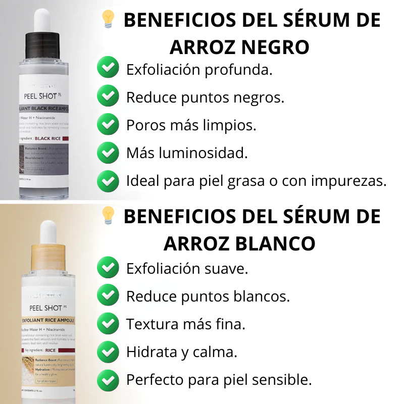 GLOWNATUR™ | Sérum Exfoliante de Arroz Iluminador